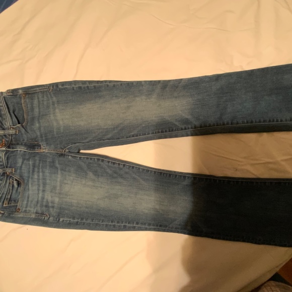 American Eagle Outfitters ‘Skinny Kick’ Slim Cut Barely Boot Blue Jeans (28x29) - Picture 9 of 9